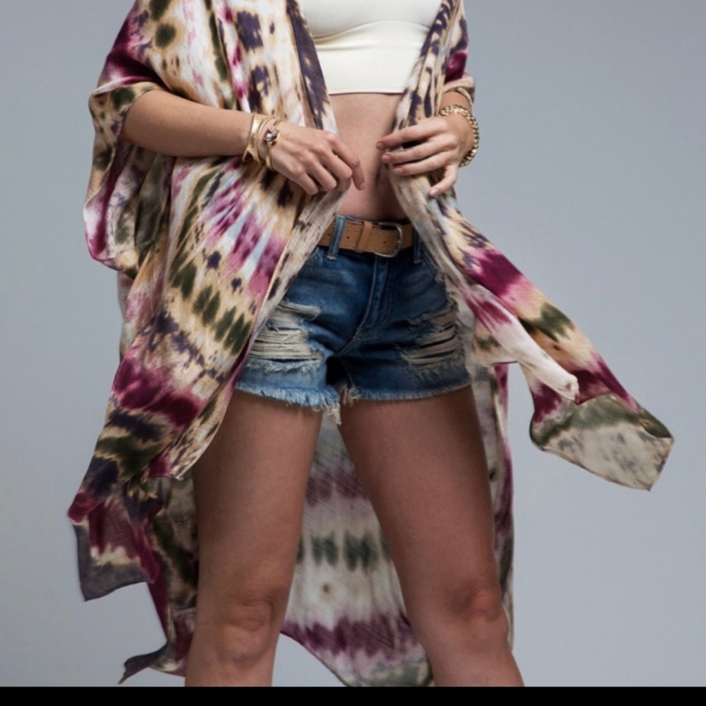 Tie Dye Kimono - Picture 3 of 5
